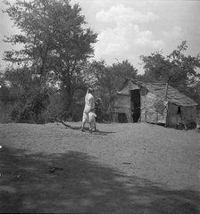 The home of a family in Oklahoma County, Elm Grove, Oklahoma, 1936. Creator: Dorothea Lange.