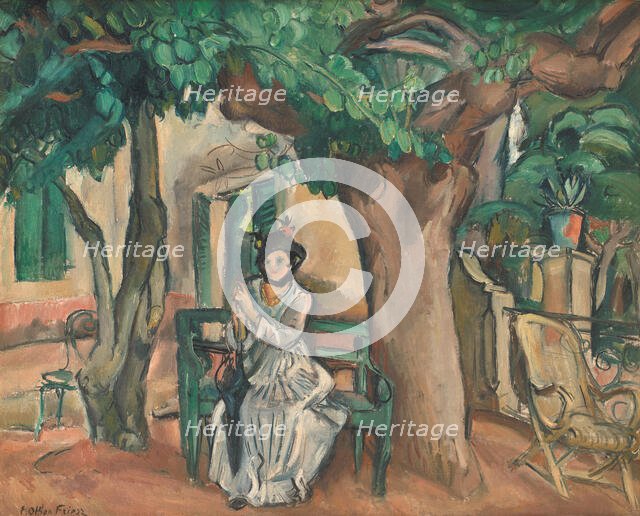 Lady on the Terrace (La dame sur la terrasse), 1914. Creator: Friesz, Achille-Emile-Othon (1879-1949).