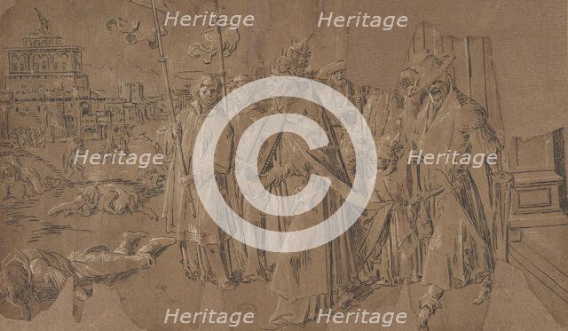 Miracle of Saint Gregory, 16th century. Creator: Anon.