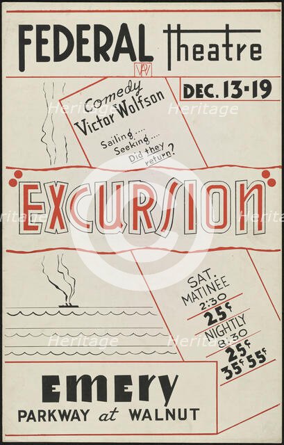 Excursion, Cincinnati, 1937. Creator: Unknown.