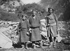 Tibetans of high rank, 1902. Artist: Arnold Henry Savage Landor.