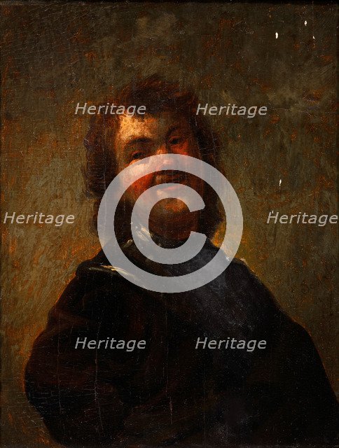 Rembrandt Laughing, 1658. Artist: Schalcken, Godfried Cornelisz (1643-1706)
