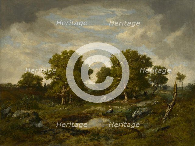 The Two Great Oaks, 1854. Creator: Narcisse Virgile Diaz de la Pena.