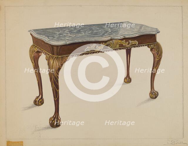 Pier Table, c. 1936. Creator: Nicholas Gorid.