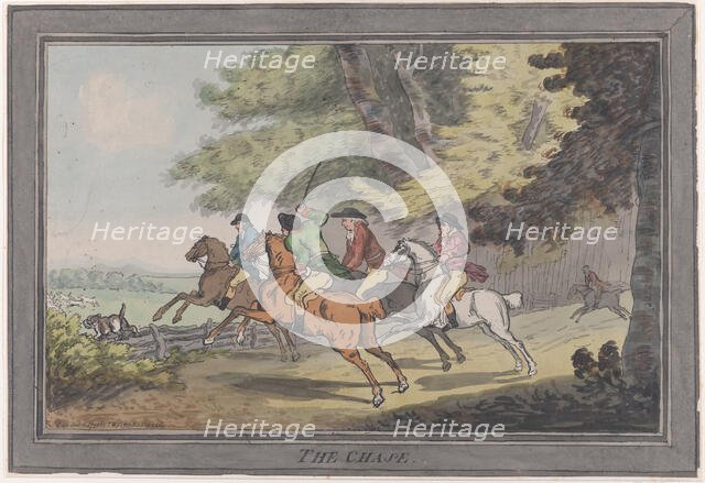 The Chase, December 1, 1791., December 1, 1791. Creator: Thomas Rowlandson.