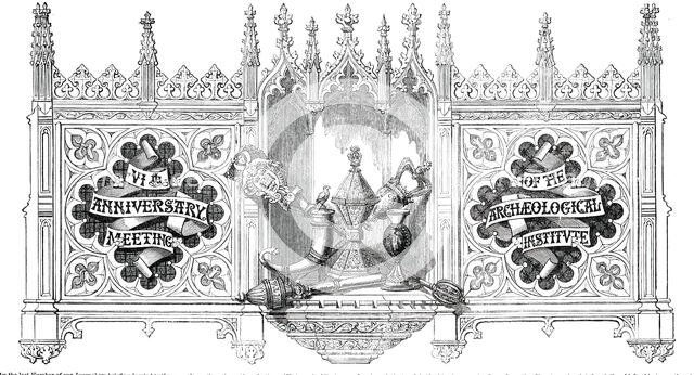 VIth Anniversary Meeting of the Archaeological Institute, 1850. Creator: Unknown.