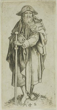 St. James Major, from Apostles, n.d. Creator: Martin Schongauer.