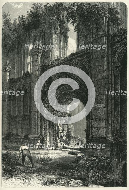 'Glastonbury Abbey', c1870.