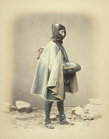 Subject in Winter Dress, about 1868. Creator: Felice Beato.