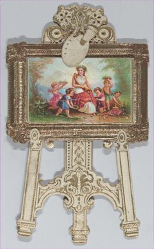 Valentine - Standing easel, chromolithographed family, 1873. Creator: Raphael Tuck & Sons.