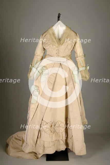 Evening ensemble, probably French, ca. 1875. Creator: House of Worth.