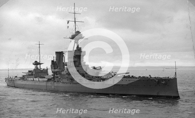 HMS 'Iron Duke', British battleship, c1936-c1937. Artist: Unknown