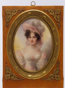 Mrs. Rufus Prime (Augusta Temple Palmer, 1807-1840), 1828. Creator: Jean-Baptiste Isabey.
