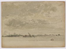 Grey and Silver–Purfleet, 1881-1883. Creator: James Abbott McNeill Whistler.