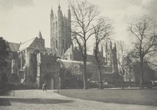 Canterbury Cathedral. From the album: Photograph album - England, 1920s. Creator: Harry Moult.