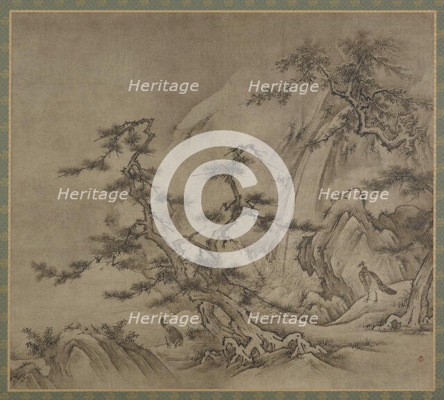 Landscape, Muromachi period, 1519-1592. Creator: Kano Shoei.