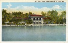 Boat house, O'Fallon Park, St Louis, Missouri, USA, 1926. Artist: Unknown