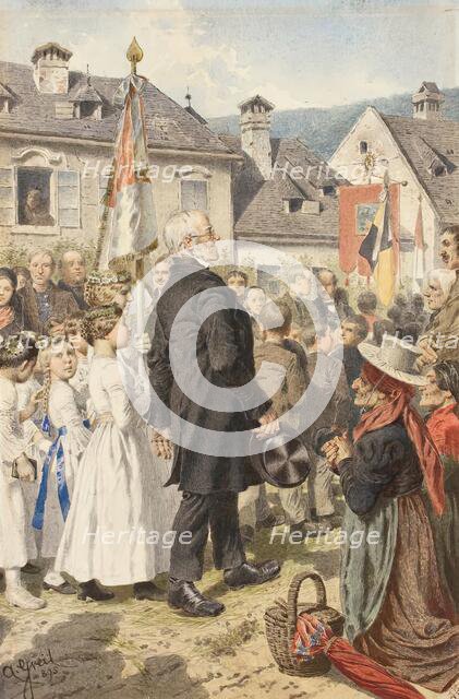 Corpus Christi procession, 1895. Creator: Alois Greil.