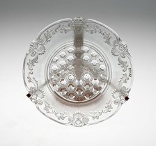 Plate, France, c. 1830/60. Creator: Baccarat Glasshouse.