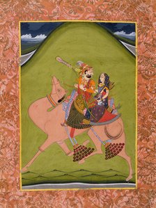 Dhola and Maru on a Camel, c1830. Creator: Unknown.