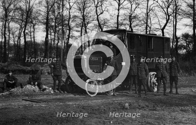 Leyland military truck during World War 1. Creator: Unknown.