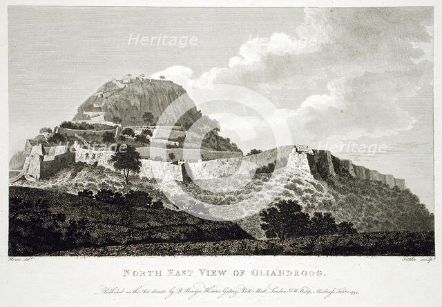 North East View of Oliahdroog, 1794. Creator: Robert Home.