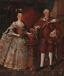 Double Portrait of Queen Maria I of Portugal (1734-1816) and King Peter III...(1717-1786), c1780. Creator: Anonymous.