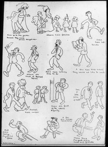 Harvard University cartoon, early 20th century(?). Artist: G Williams