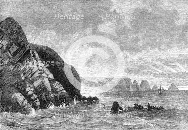 Scene of the wreck of the Gorgone, French man-of-war, 1870. Creator: Unknown.