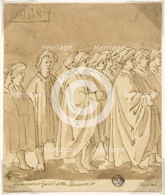 Procession of Figures, 18th/19th century. Creator: Unknown.