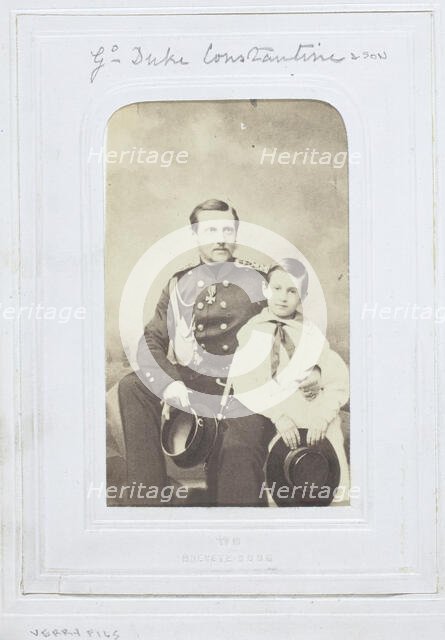 Grand Duke Constantine and Son, 1860-69. Creator: Verry Fils.