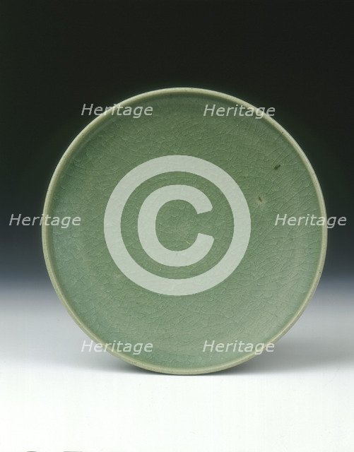 Green Jun saucer, Jin dynasty, China, 1127-1234. Artist: Unknown
