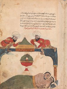 The Thieves on the Roof Awaken the Merchant", Folio from a Kalila wa Dimna, 18th century. Creator: Unknown.