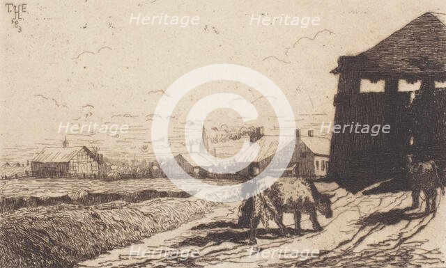 Edge of the City, 1883. Creator: Thomas Entriken Hibben.