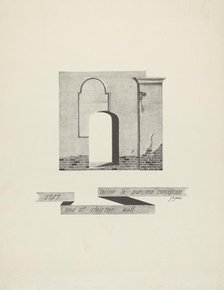 Mision La Purisima Concepcion - End of Cloister Wall, 1935/1942. Creator: James Jones.