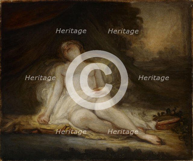 Sleeping Bacchante, copy after Fragonard, 1908. Creator: Werner von Hausen.