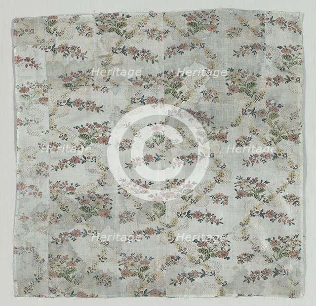 Brocaded Silk Cover, 1700s. Creator: Unknown.