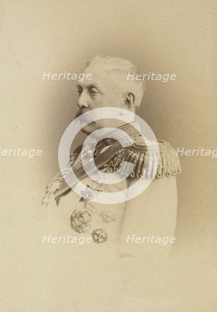 Portrait of Prince Alexander Arkadyevich Suvorov (1804-1882), Count Rymniksky, c. 1874.