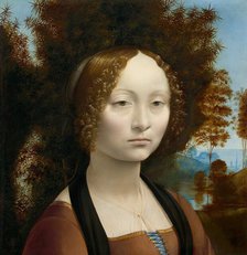 Ginevra de' Benci [obverse], c. 1474/1478. Creator: Leonardo da Vinci.