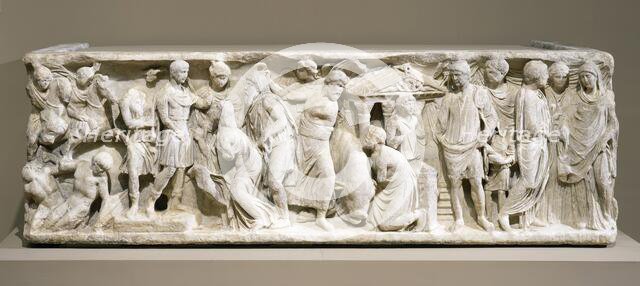 Biographical Sarcophagus (image 1 of 3), Probably c.176-193. Creator: Unknown.