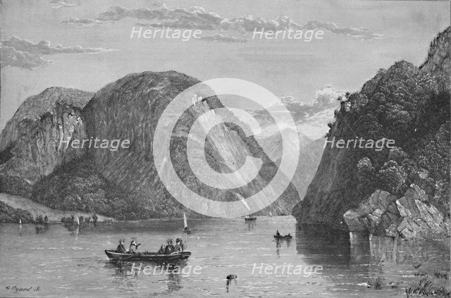 'Roger's Slide, Lake George', 1838, (1883). Artist: G. Wyand.