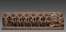 Lintel with the Nine Planets: Navagrahas, 7th - 8th century. Creator: Unknown.