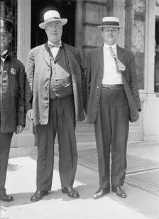 Thomas Cairnes, Right, with Thomas Haggerty, 1914. Creator: Harris & Ewing.
