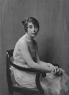 Adler, E., Miss, portrait photograph, 1917 May 26. Creator: Arnold Genthe.