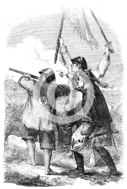 The War in China - Chinese Mandarin and Soldiers, 1857.  Creator: Unknown.