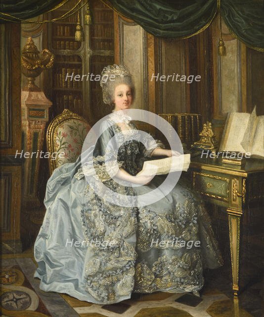 Portrait of Princess Sophie of France (1734-1782), 1776. Creator: Périn-Salbreux, Lié Louis (1753-1817).