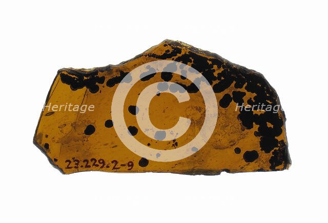 Glass Fragment, French, 12th century. Creator: Unknown.