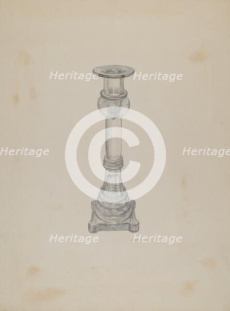 Candlestick, c. 1940. Creator: Joseph Mitry.