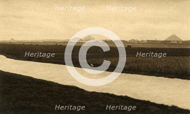 'Saqqara - The Pyramids of Dashur', c1918-c1939. Creator: Unknown.