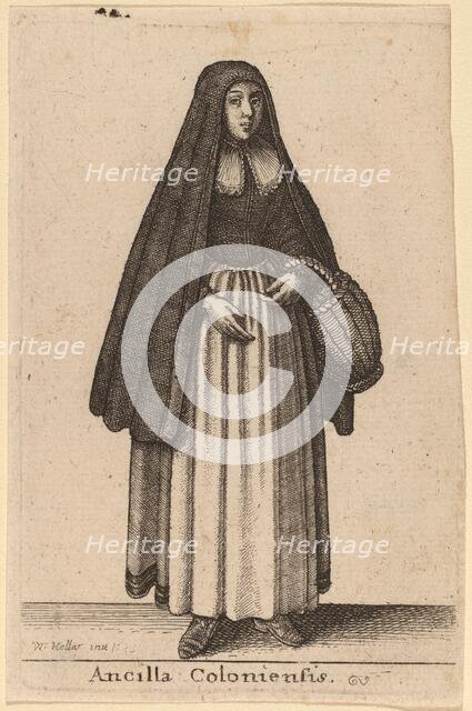 Ancilla Coloniensis, 1643. Creator: Wenceslaus Hollar.